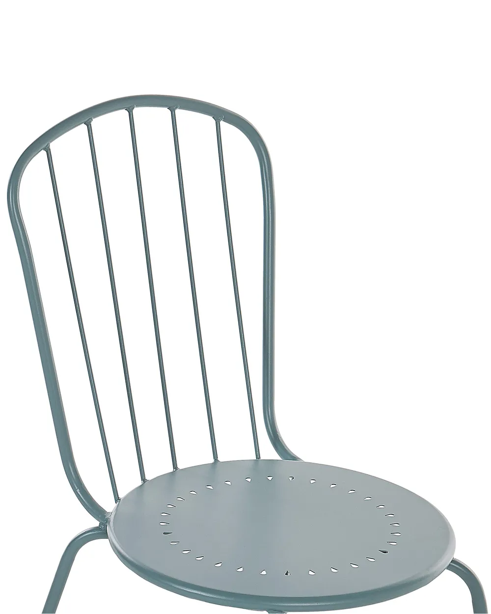 Set of 4 Garden Chairs CALVI Metal Light Blue_815612