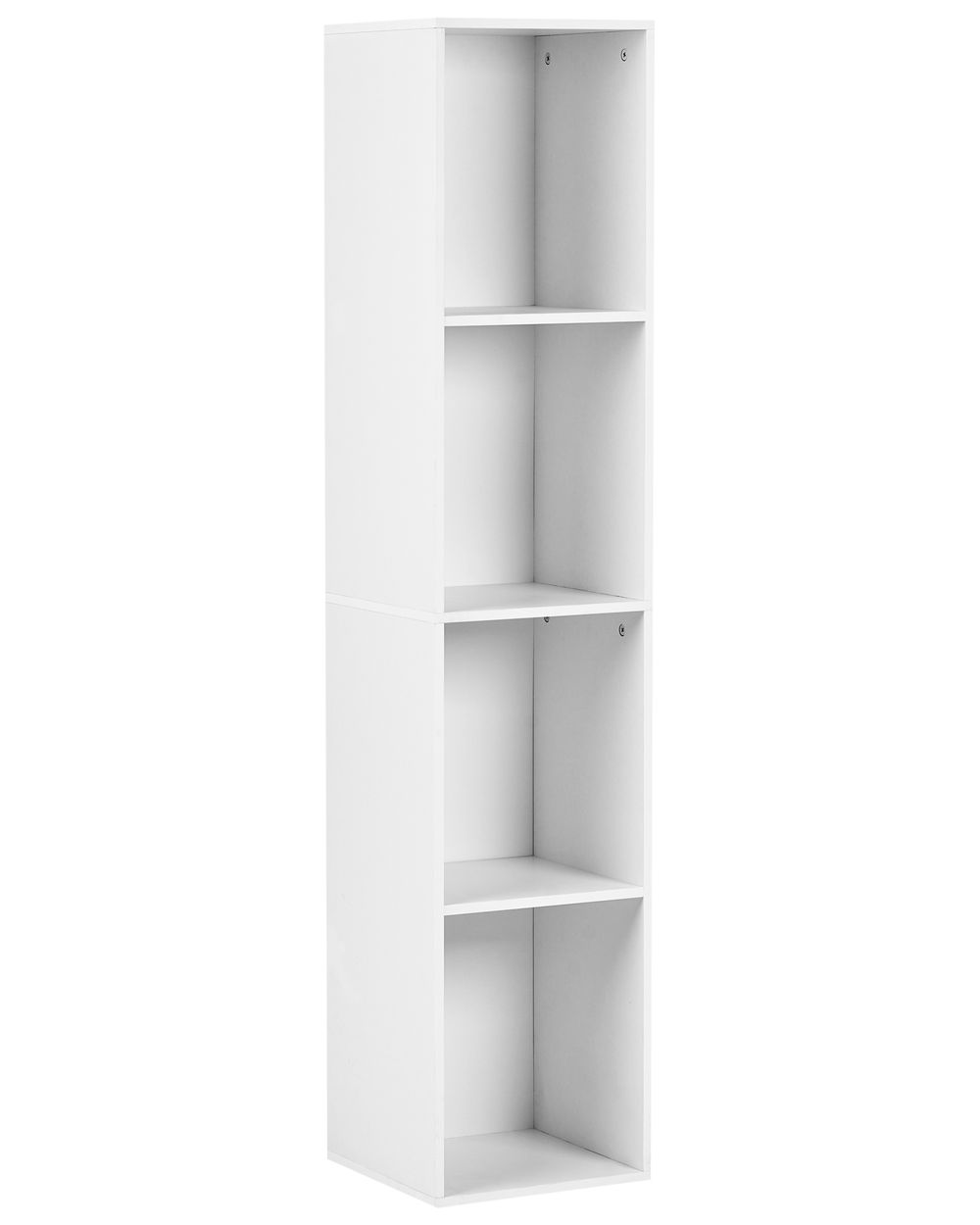 Bokhylle med 4 hyller WINNIPEG 143 cm Hvit