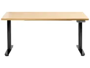Electric Adjustable Standing Desk DESTINAS 160 cm 72 cm Black/ Light Brown_1000471