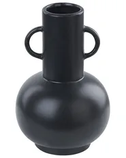 Flower Vase PEREA 26 cm Ceramic Black_846170
