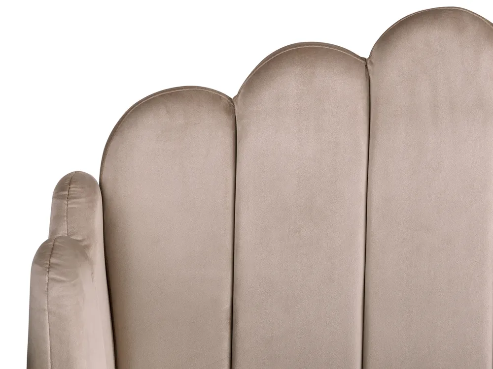 Bed Velvet AMBILLOU 160 x 200 cm (EU King Size) Taupe_902477