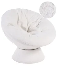 Swivel Armchair RINGSTED Boucle Off-White_1063422
