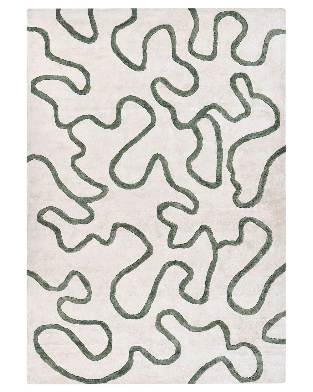 Teppe KAPPAR Lys beige 160 x 230 cm Viskose