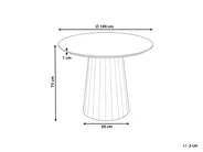 Matbord PLATO Svart 100 cm 100 cm Metall_941951