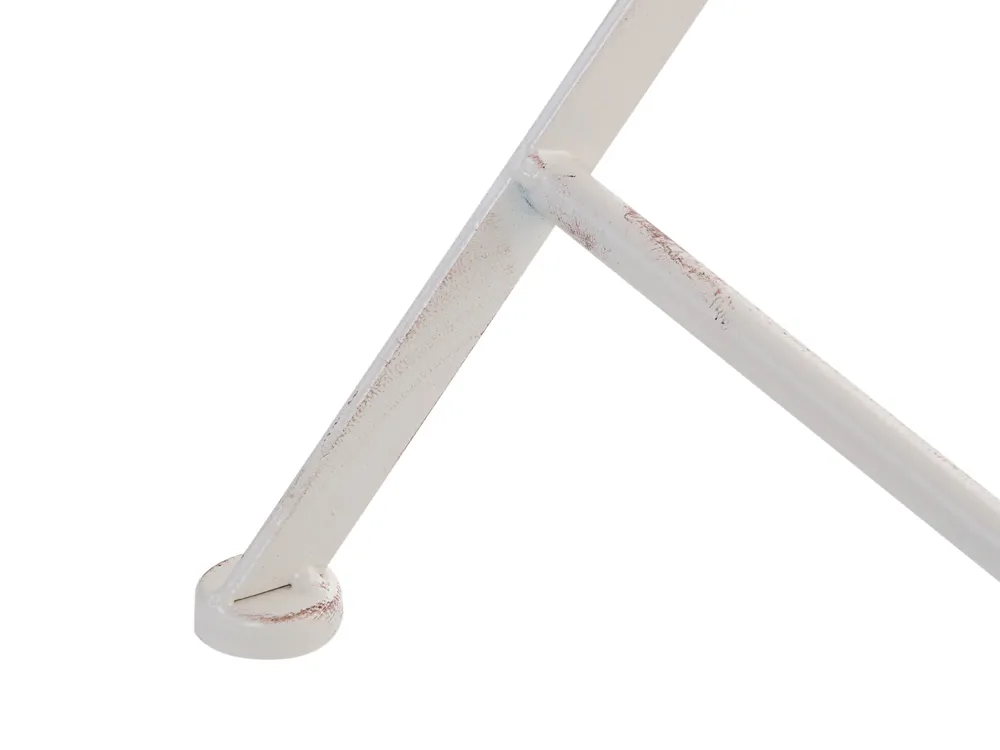 Bistro Set Folding PAVIA Metal Off-White_1046327