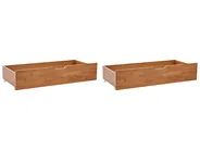 Set of 2 Bed Storage Drawers EPANEY Brown_1068425