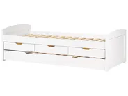 Trundle Bed Pine Wood PETIVILLE 90 x 200 cm (EU Single) White_939673