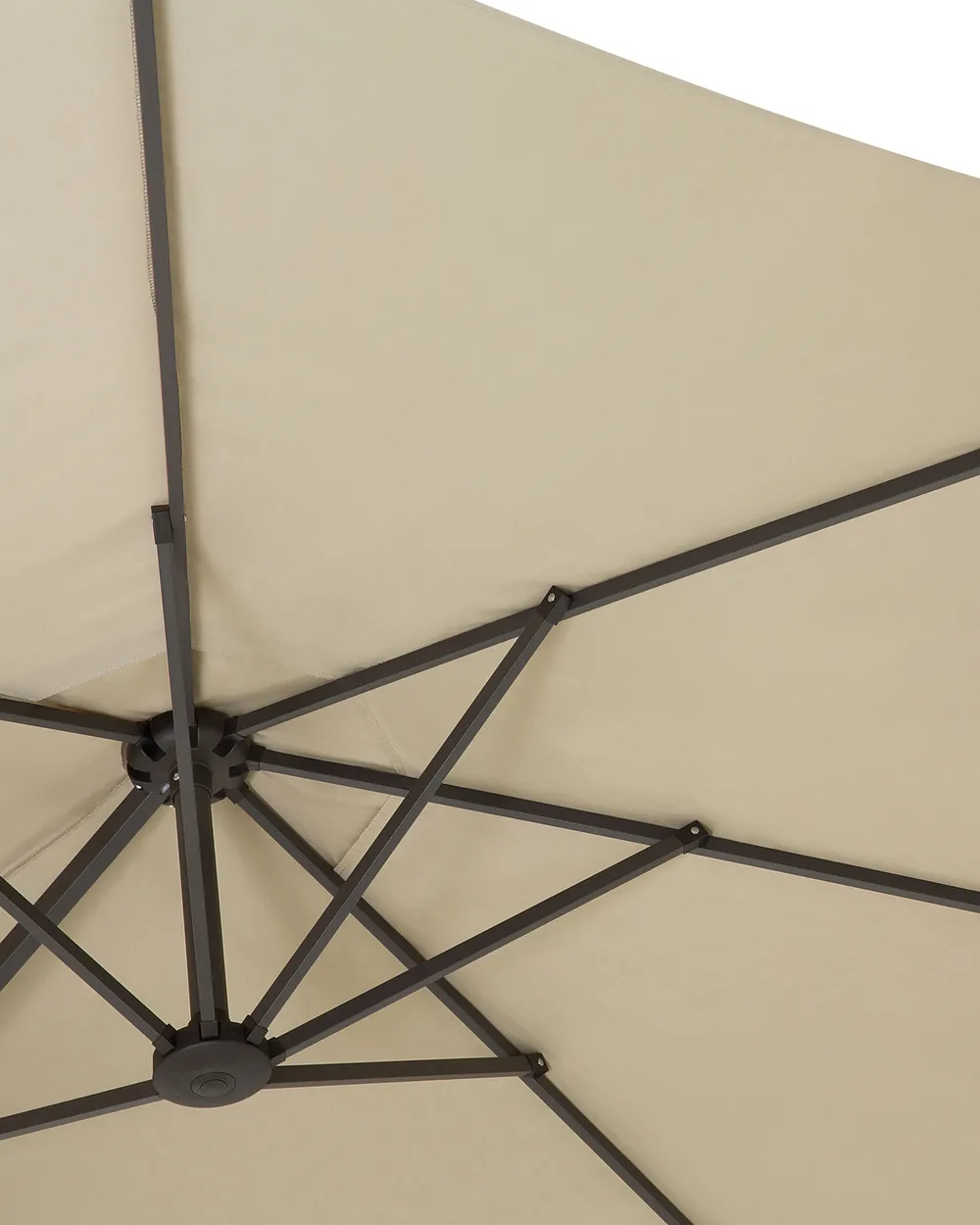 Patio Parasol 460 cm SIBILLA Beige_680041