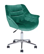 Desk Chair LABELLE Velvet Emerald Green_854986