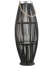 Lantern TAHITI 84 cm Bamboo Black_734287