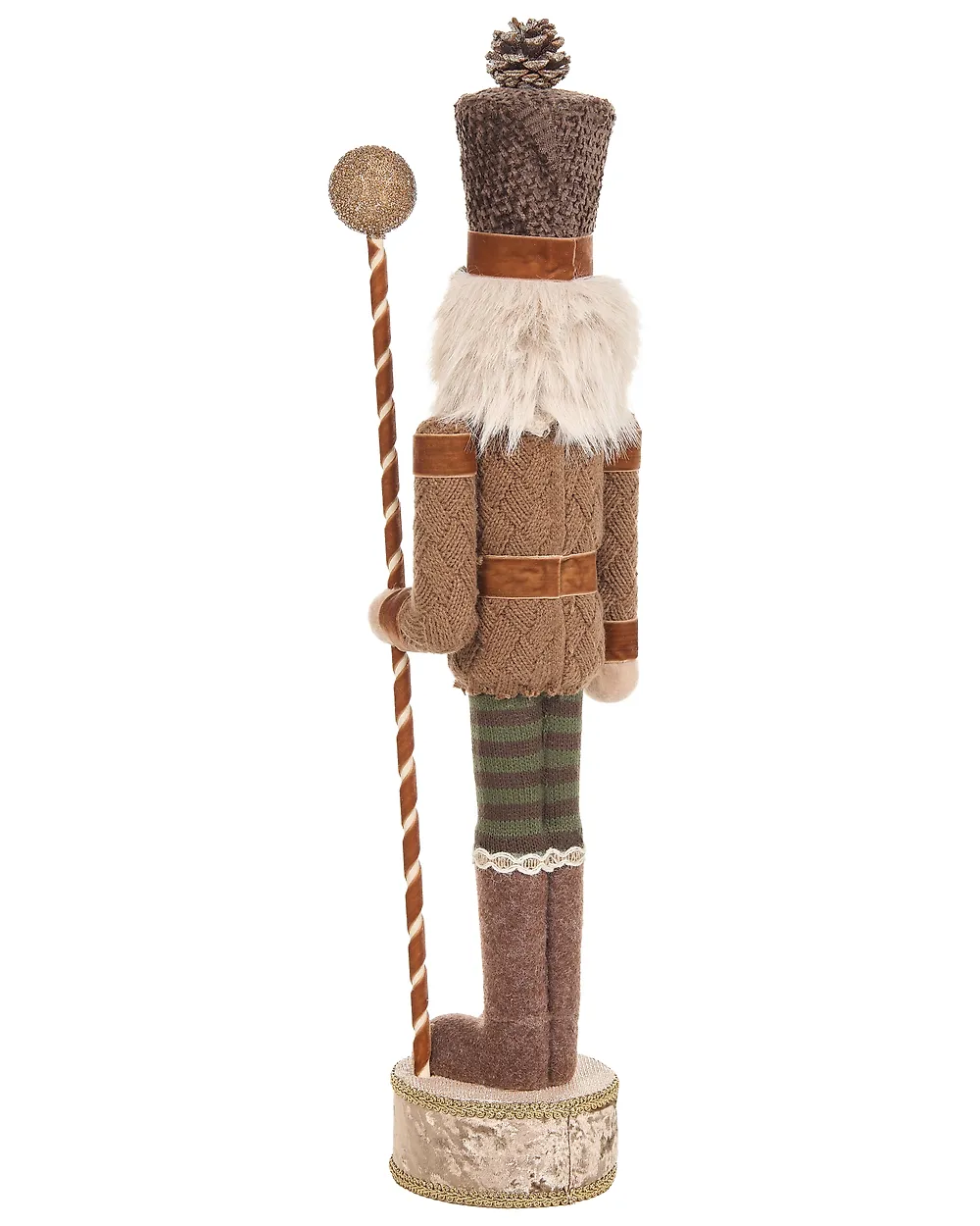 Set of 2 Figurines KOLARI 68/91 cm Nutcracker Brown_1156783