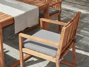 Set of 8 Garden Chair Cushions SASSARI PREMIUM 46 x 46 cm Light Grey_991099
