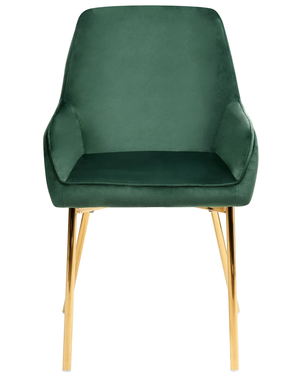 Set of 2 Dining Chairs LOVERNA Velvet Green_970580