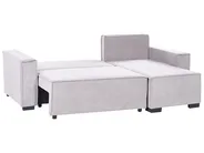 Hörnbäddsoffa 3-sits EDANE med förvaring Grå Vänstervänd_1057219