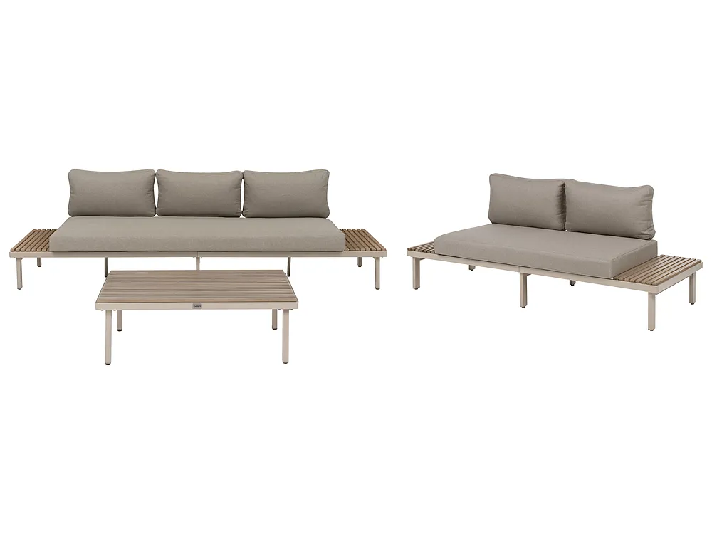 Ulkosohvaryhmä pöydällä 5-istuttava FIVIZZANO Akaasia Beige