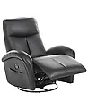 Rocking Recliner Chair DANAE Swivel Faux Leather Black