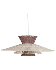 Pendant Lamp KABOMPO Rattan Brown_915491