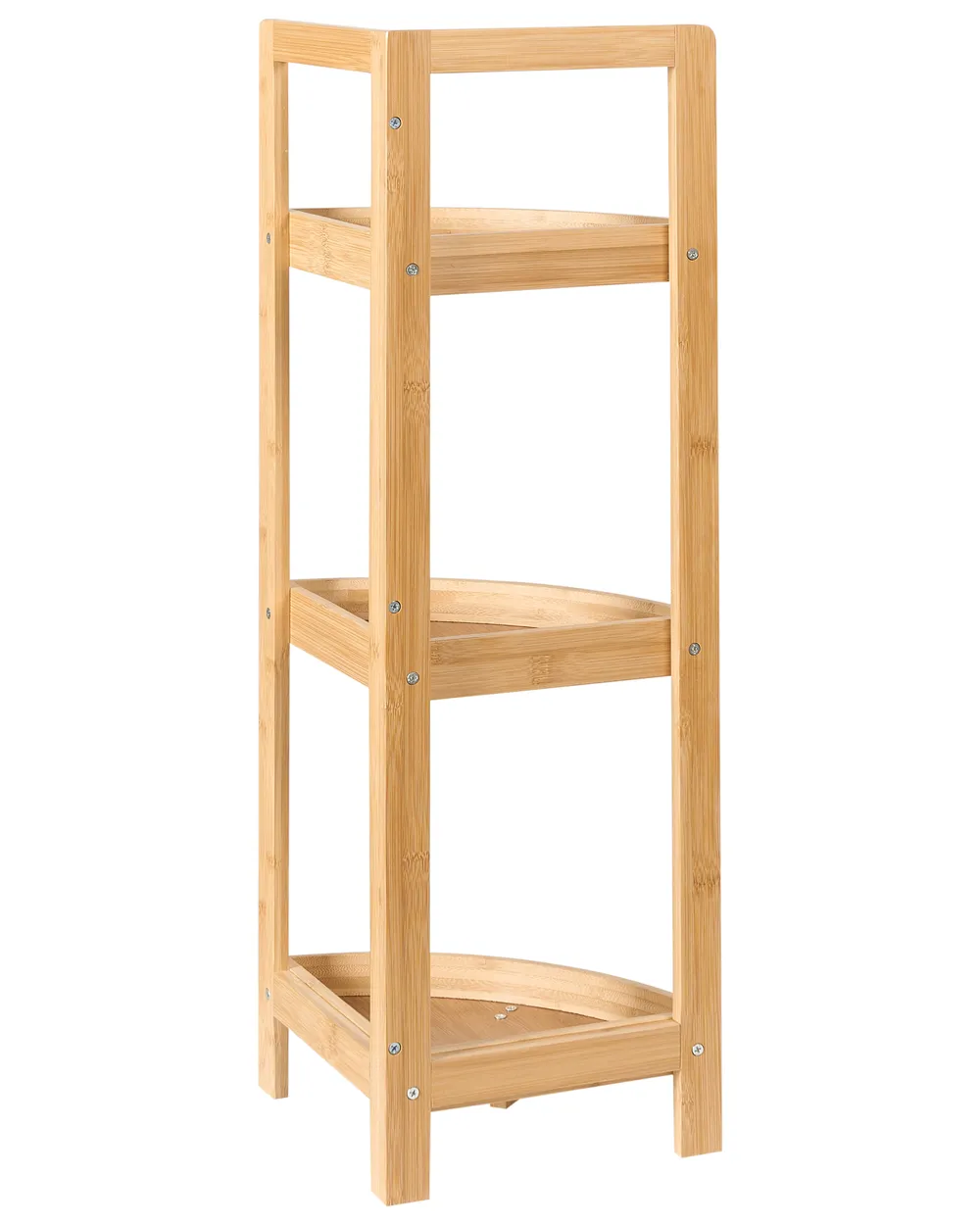 Corner Shelving Unit ILLAMPU Bamboo Light Brown_970959