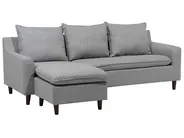 Corner Sofa 3 Seater ELVENES Fabric Light Grey Right Hand_943131