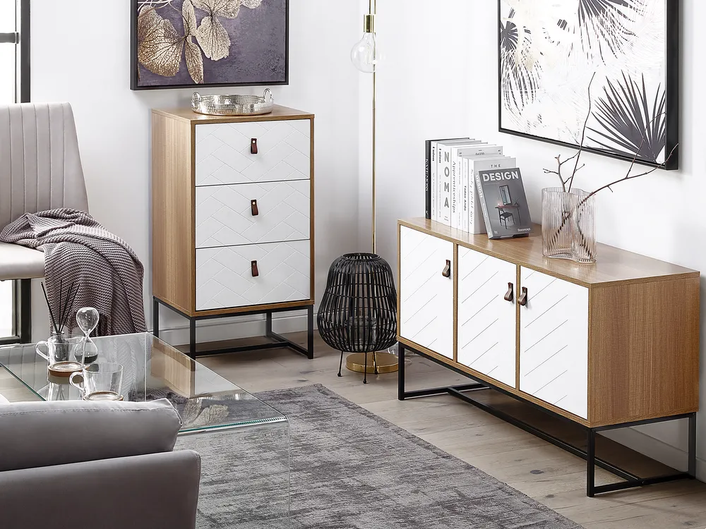 Cabinet NUEVA Light Brown/ White_787461