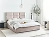 Ottoman Bed LAGORD Fabric Taupe 160 x 200 cm (EU King Size)