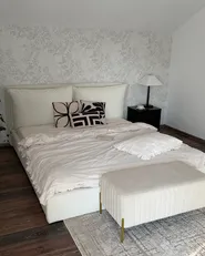 Bed Velvet BAJONNA 180 x 200 cm (EU Super King) Off-White_1065369