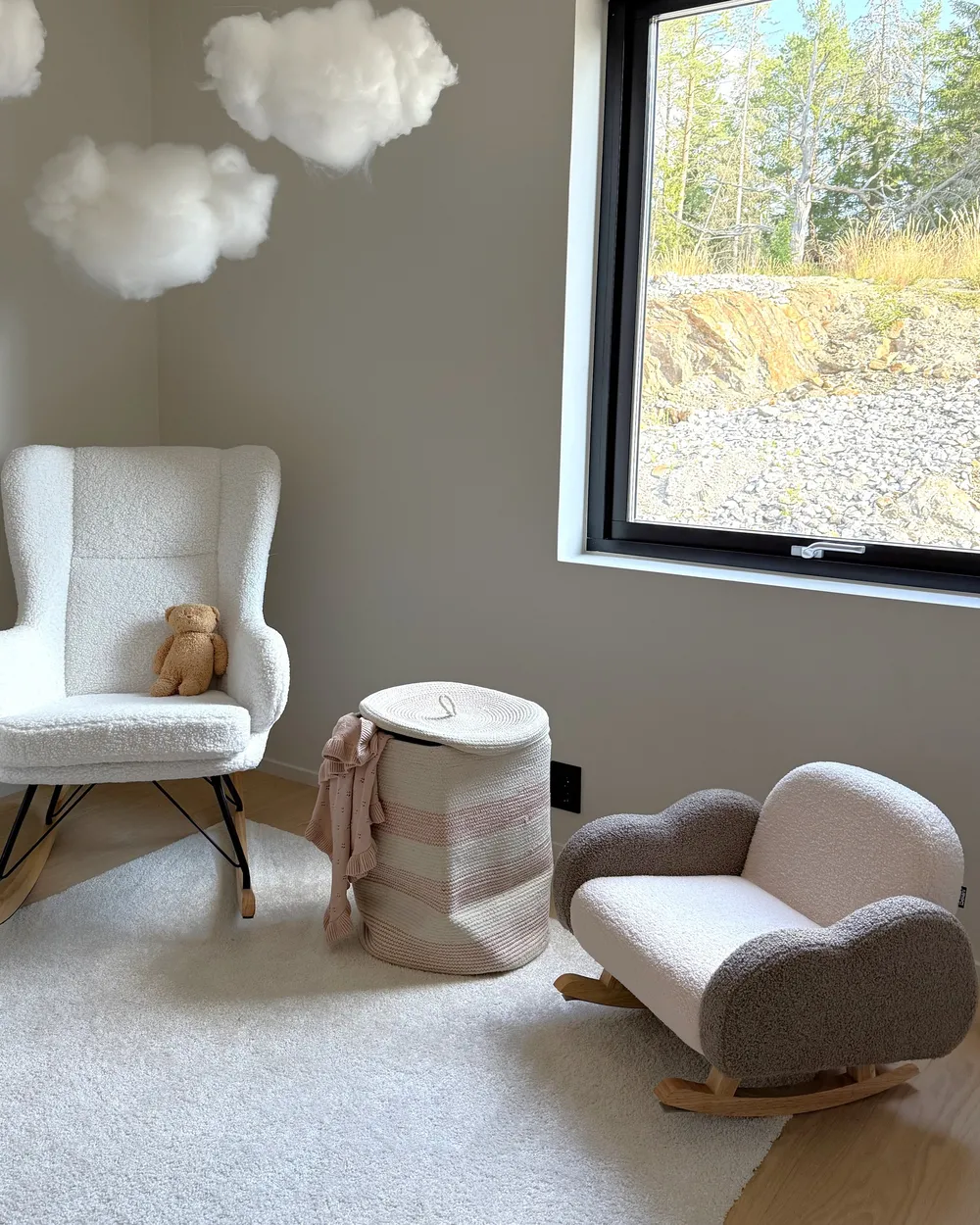 Lasten keinutuoli Pilvi SKARE Buklee Beige_1005818