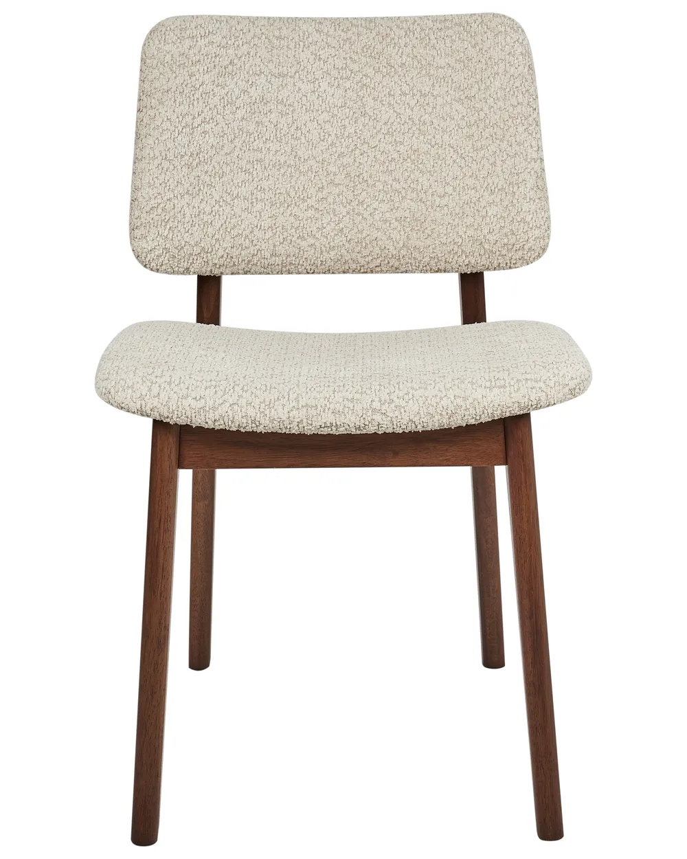Set med 2 matstolar BLANE Trä Mörkbrun/ Beige_945408