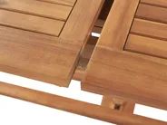 Garden Dining Set 6 Seater JAVA Acacia Wood Light Brown_802480