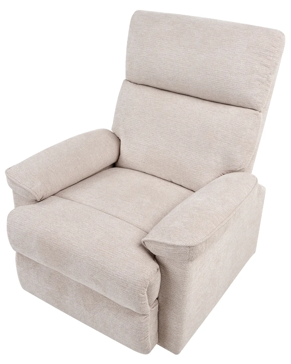 Recliner Chair EVERTON with Footrest Fabric Beige_963723
