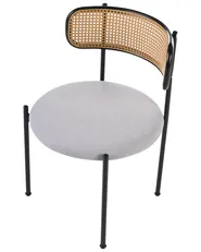 Set of 2 Dining Chairs ANDOVER Metal Black_1071635
