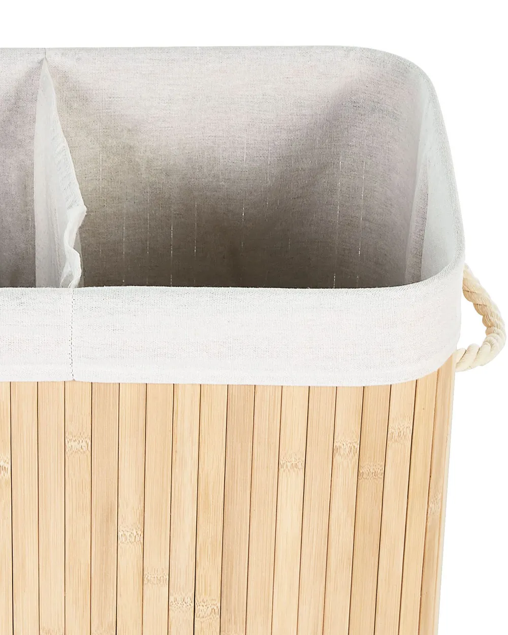 Laundry Basket KANDY Bamboo Light Brown 100 L_849120