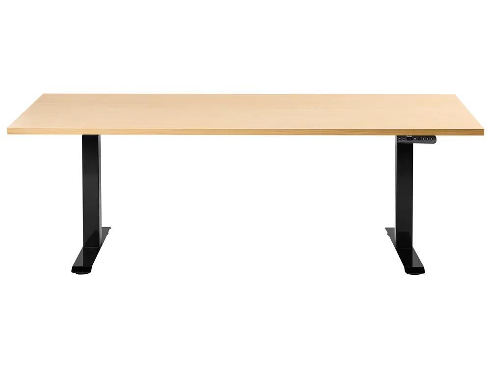 Työpöytä sähkösäädettävä DESTINES 180 cm 72 cm Musta/vaaleanruskea_1000378