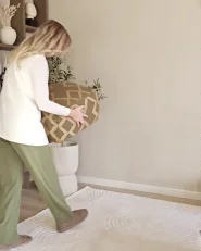 Sittpuff GOPI Jute Grön_1173795
