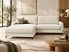 Hörnsoffa MALOY Chenille Off-White Vänstervänd