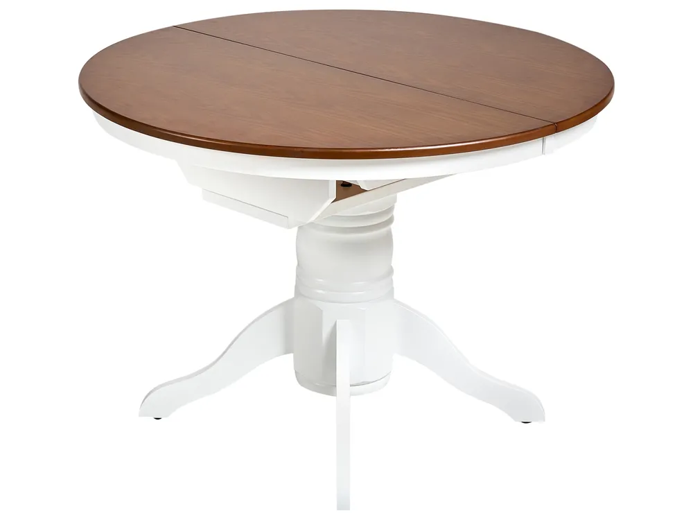 Jatkettava ruokapöytä AKRON Ruskea saarniviilu 106/150 cm 106 cm Puu_996820