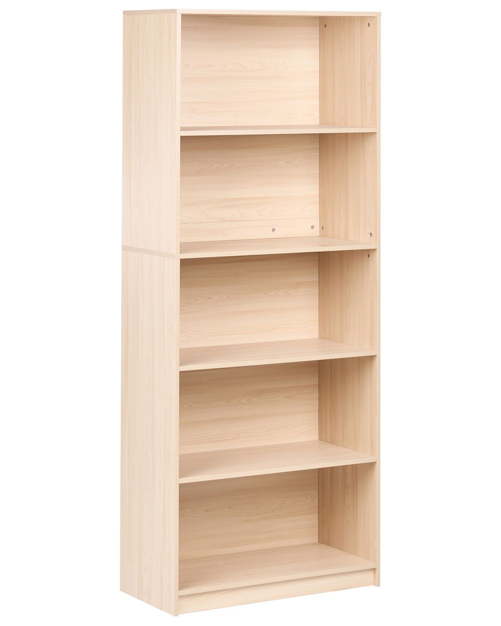 Kirjahylly 5 tasoa ZEHNA 197 cm Vaaleanruskea