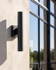 LED-vägglampa för utomhusbruk KOROS Svart_1094789