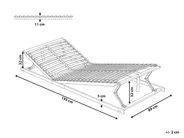 Sälepohja jalallinen säädettävä MONTHOIS 80 x 200 cm_1144889