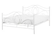 Bed Metal LYRA 140 x 200 cm (EU Double) White_817945