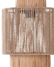 Set of 2 Wall Lamps JAMMA Paper Rope Natural_899950