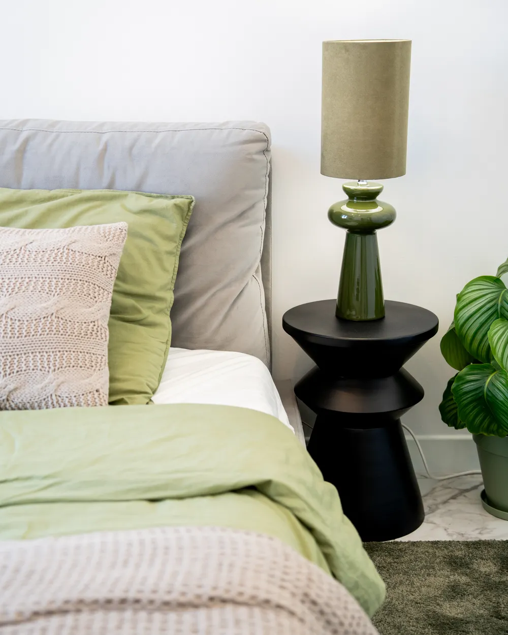 Table Lamp OTEROS Olive Green_1018317