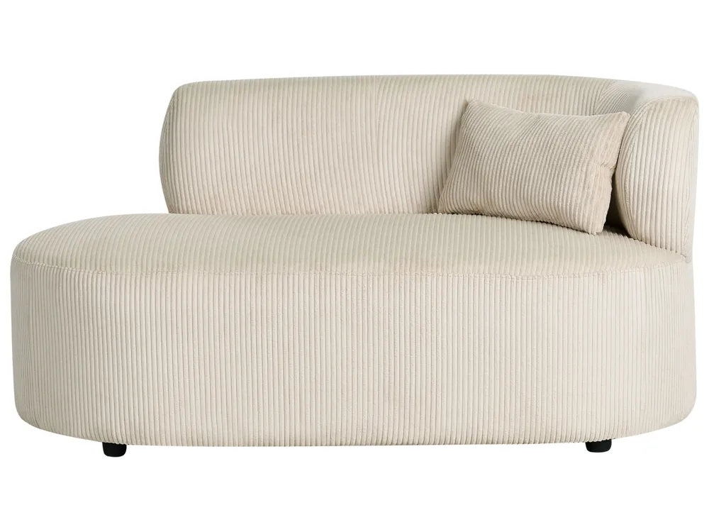 Divaani oikea VANVEY Vakosametti Vaaleanbeige_1065766