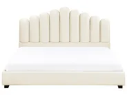 Waterbed Velvet VINCENNES 180 x 200 cm (EU Super King) Off-White_974665