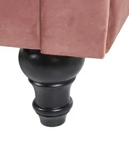 Nojatuoli CHESTERFIELD Sametti Vaaleanpunainen_778851