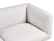 Sofa 3 Seater VORGOD Fabric Light Beige_996609