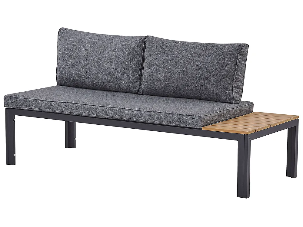 Garden Corner Sofa with Table 4 Seater PIENZA II Modular Grey Right Hand_776804