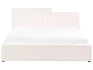 Ottoman Bed LAGARDE Fabric Off-White 180 x 200 cm (EU Super King)_1049435