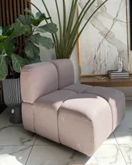 1-Seat Section MAKSABERG Fabric Taupe_1174007