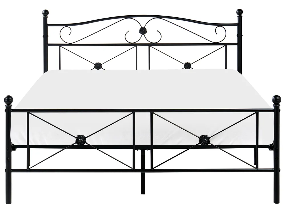 Sänky Metalli RODEZ 140 x 200 cm Musta_765910